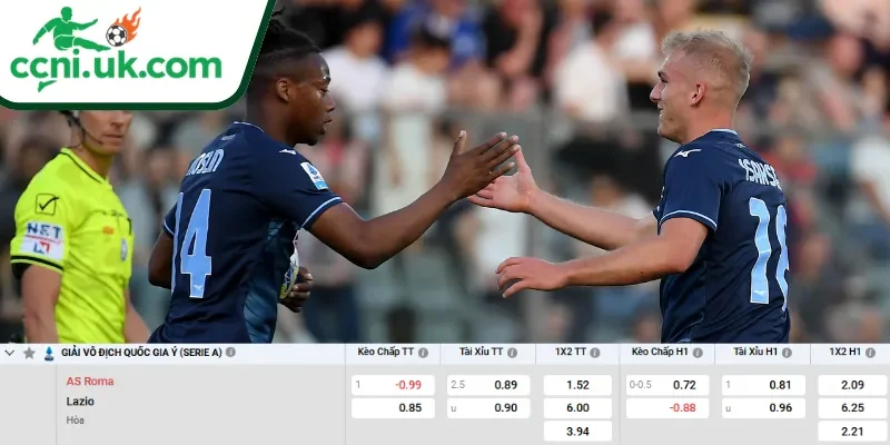 Chi tiết kèo AS Roma vs Lazio (17h30 ngày 17/05)
